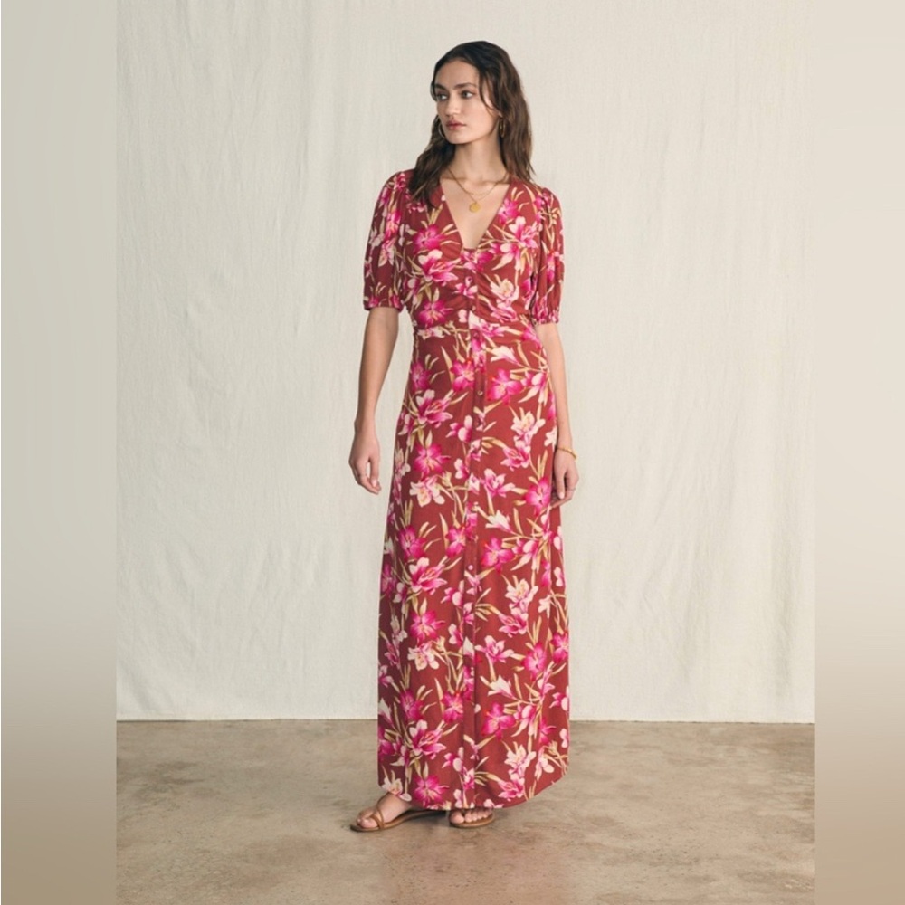 NWT Faherty Majorca Floral Sorrento Maxi Dress
